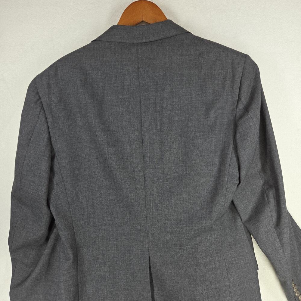 Vtg Polo Ralph Lauren Mens Blazer Coat Gray Business Casual Workwear y2k Attire - Picture 13 of 15